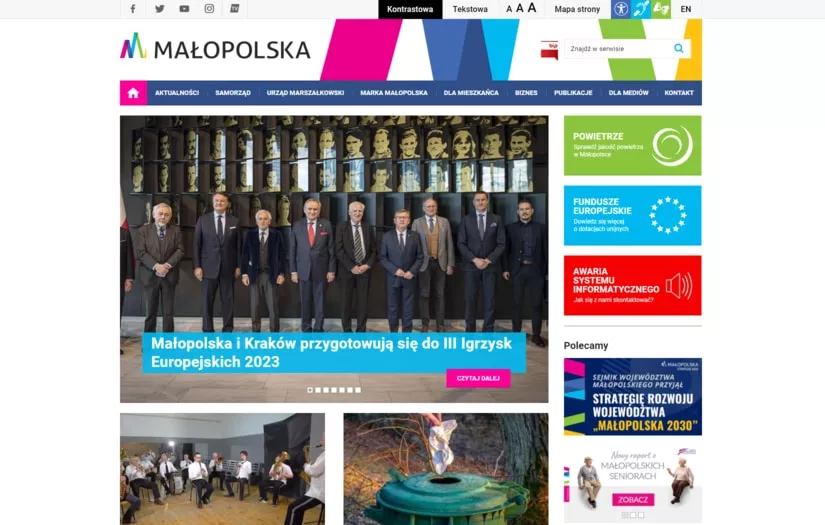 Marshal's Office of the Małopolska Region screenshot 1